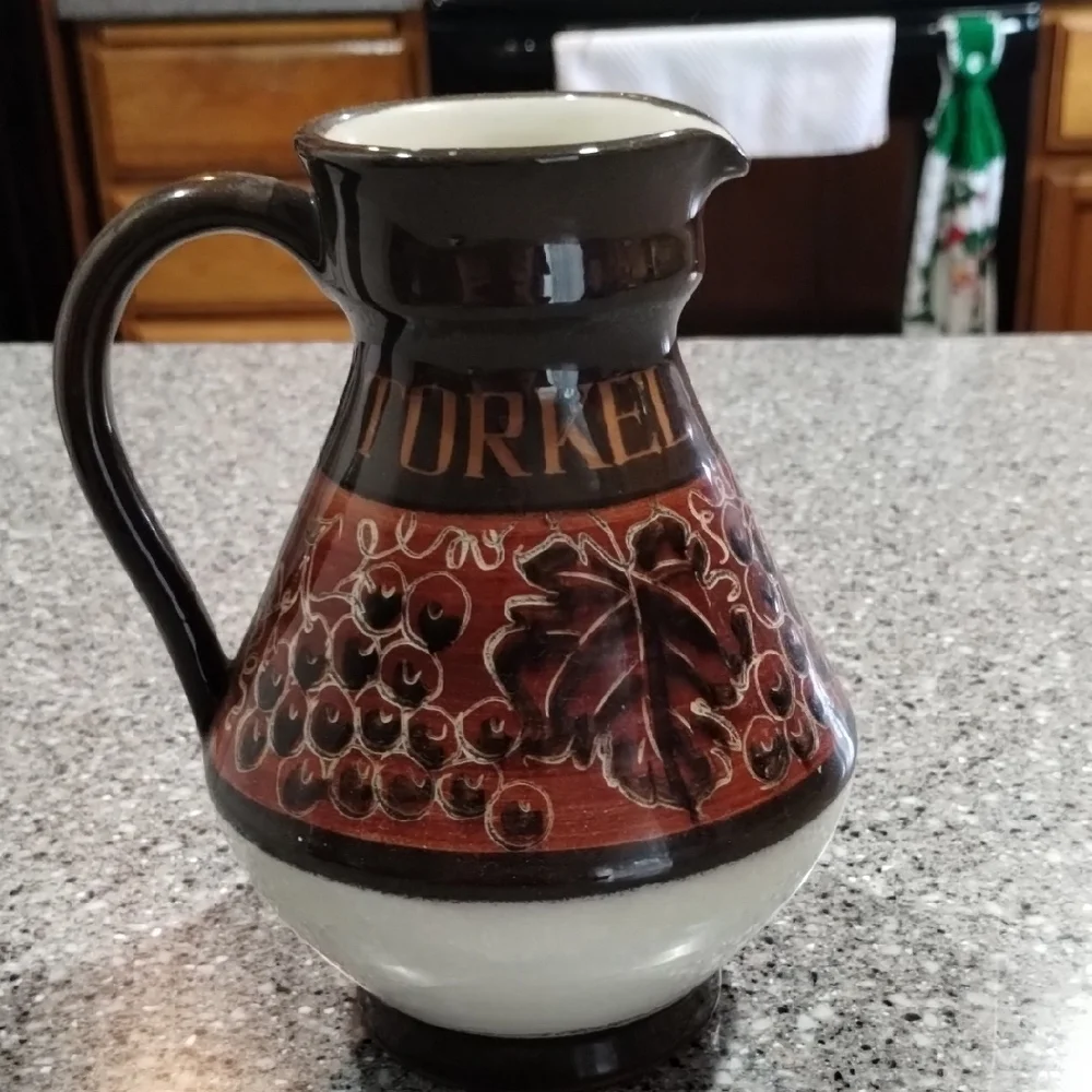 VintageTorkel Vaduz Restaurant Clay Water by EH Handarbeit German Pottery RARE